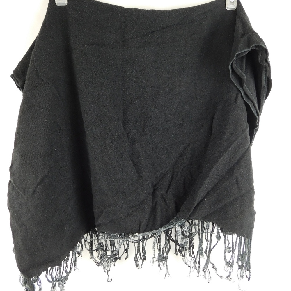 Black& Gray 24x64 Wrap / Shawl / Scarf
